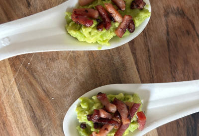 Bouchées avocats lardons