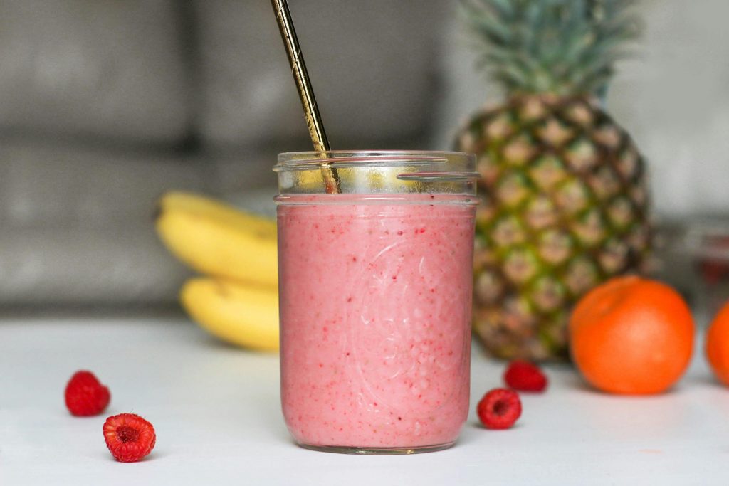 Smoothie framboise banane